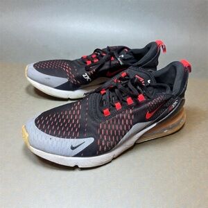 Nike Air Max 270 Men's Black Crimson Red Athletic Shoes AH8050-015
